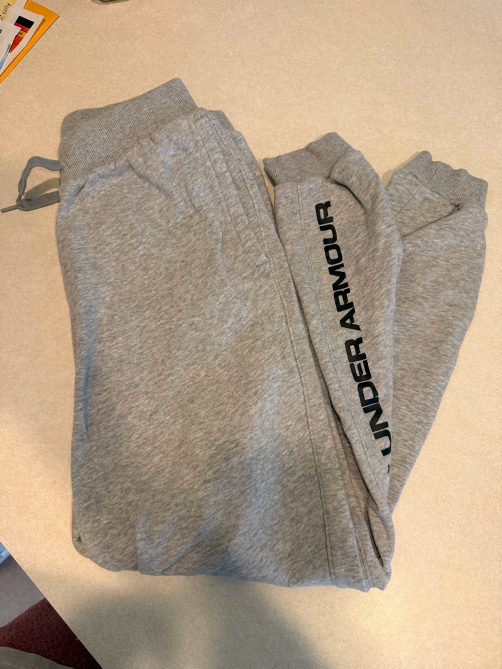 Under Armour Light Gray Crewneck Sweatshirt with Black Tag